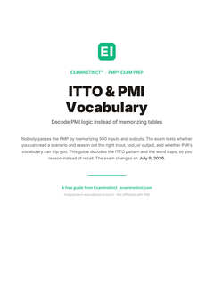 ITTO & Vocabulary PMP guide